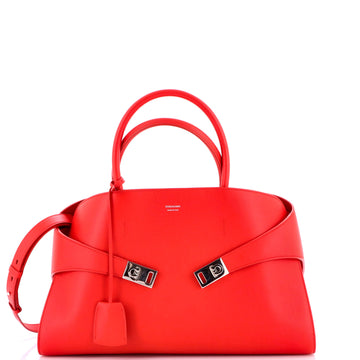 Salvatore Ferragamo Hug Top Handle Bag Leather Large