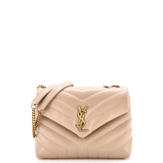 Saint Laurent Loulou Shoulder Bag Matelasse Chevron Leather Small