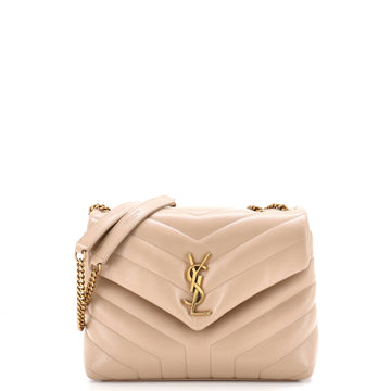 Saint Laurent Loulou Shoulder Bag Matelasse Chevron Leather Small