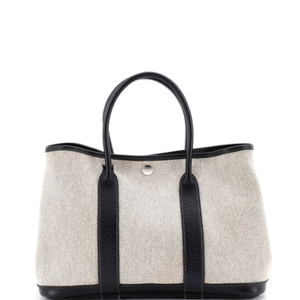 Hermes Garden Party Tote Toile and Leather 30