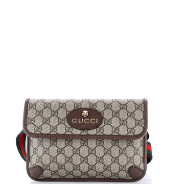 Gucci Neo Vintage Flap Belt Bag GG Coated Canvas
