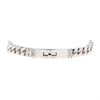 Hermes Kelly Gourmette Bracelet Sterling Silver Very Small