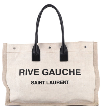 Saint Laurent Rive Gauche Shopper Tote Canvas Large