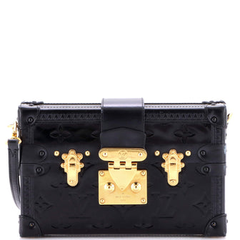 Louis Vuitton Petite Malle Handbag Monogram Vernis