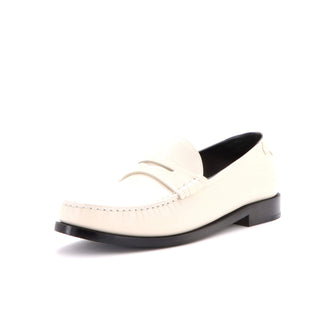 Saint Laurent Women's Le Monogram Penny Loafers Leather