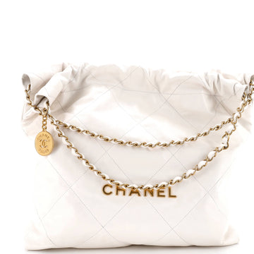 Chanel 22 Chain Hobo Quilted Calfskin Medium