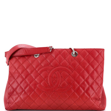 Chanel Grand Shopping Tote Quilted Caviar XL