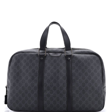 Gucci Zip Weekender Tote GG Coated Canvas Large