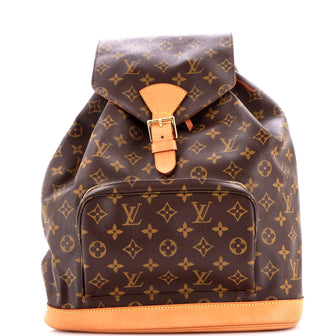 Louis Vuitton Vintage Montsouris Backpack Monogram Canvas GM