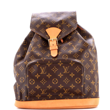 Louis Vuitton Vintage Montsouris Backpack Monogram Canvas GM