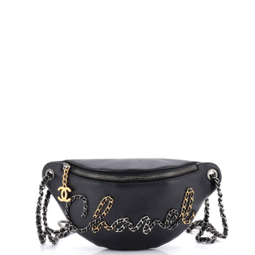 Chanel Chain Signe Waist Bag Calfskin