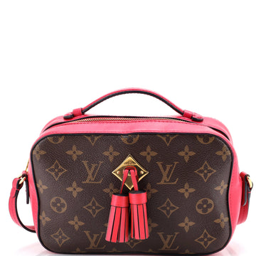 Louis Vuitton Saintonge Handbag Monogram Canvas with Leather