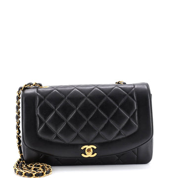 Chanel Vintage Diana Flap Bag Quilted Lambskin Medium