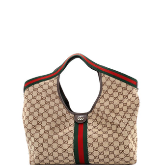 Gucci Giglio Tote GG Canvas Large