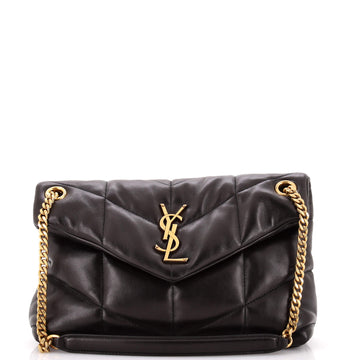Saint Laurent Loulou Puffer Shoulder Bag Quilted Leather Small