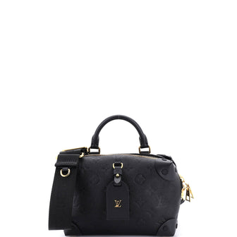Louis Vuitton Petite Malle Souple Handbag Monogram Empreinte Leather