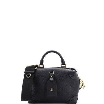 Louis Vuitton Petite Malle Souple Handbag Monogram Empreinte Leather