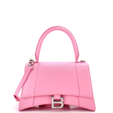 Balenciaga Hourglass Top Handle Bag Leather Small