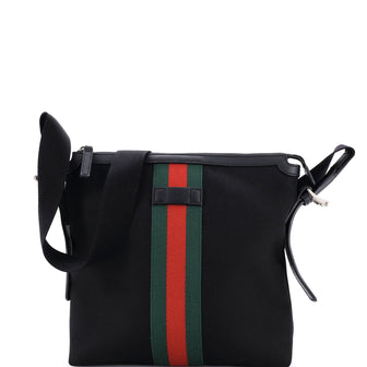 Gucci Web Messenger Bag Techno Canvas Medium