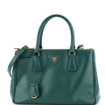 Prada Double Zip Lux Tote Saffiano Leather Medium