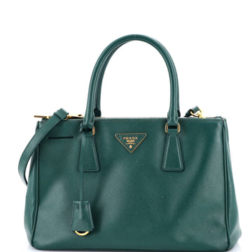 Prada Double Zip Lux Tote Saffiano Leather Medium