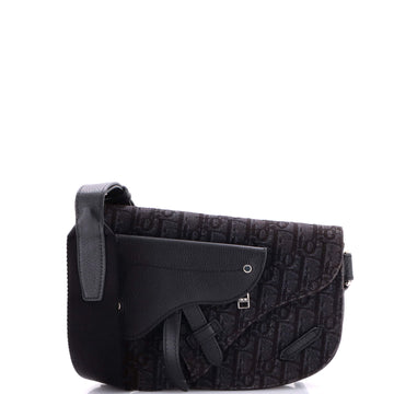 Christian Dior Saddle Messenger Pouch Oblique Canvas