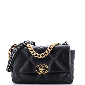 Chanel 19 Flap Bag Quilted Leather Medium
