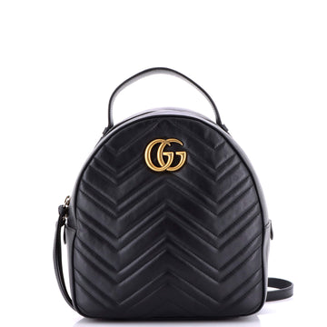 Gucci GG Marmont Backpack Matelasse Leather Small