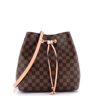 Louis Vuitton NeoNoe Handbag Damier with Leather MM