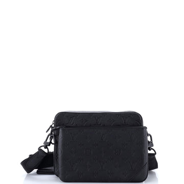 Louis Vuitton Trio Messenger Bag Monogram Shadow Leather