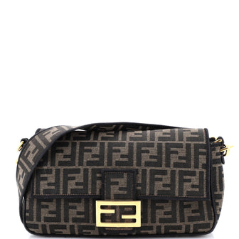 Fendi Baguette NM Bag Zucca Canvas Medium