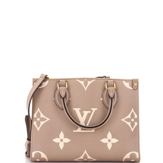 Louis Vuitton OnTheGo Tote Bicolor Monogram Empreinte Giant PM