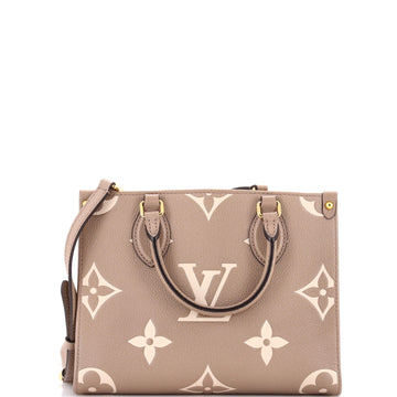 Louis Vuitton OnTheGo Tote Bicolor Monogram Empreinte Giant PM