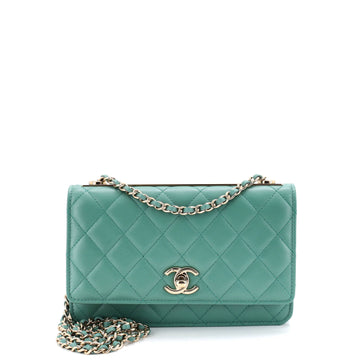 Chanel Trendy CC Wallet on Chain Quilted Lambskin