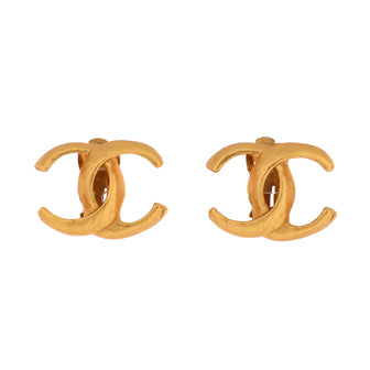 Chanel Vintage CC Clip-On Earrings Metal