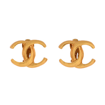 Chanel Vintage CC Clip-On Earrings Metal