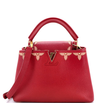 Louis Vuitton Capucines Bag Leather with Embellished Detail BB