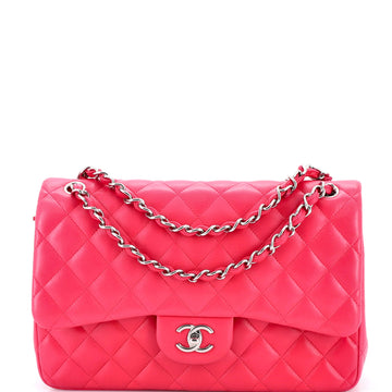 Chanel Classic Double Flap Bag Quilted Lambskin Jumbo