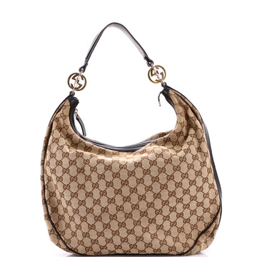 Gucci Twins Hobo GG Canvas Medium