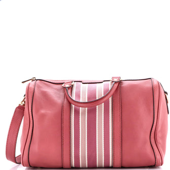 Gucci Vintage Web Boston Bag Leather Medium