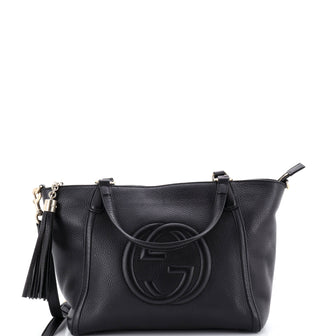 Gucci Soho Convertible Top Handle Bag Leather Small