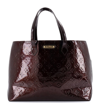 Louis Vuitton Wilshire Handbag Monogram Vernis MM