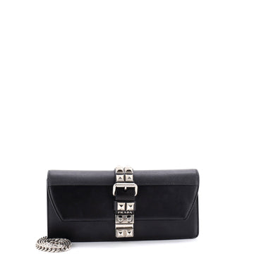 Prada Elektra Clutch with Chain Leather