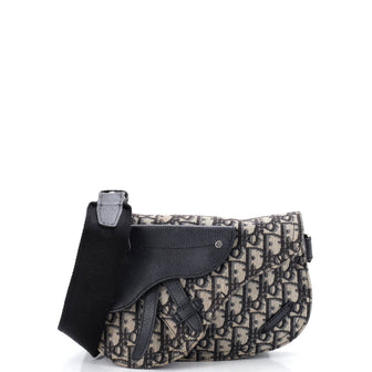 Christian Dior Saddle Messenger Pouch Oblique Canvas