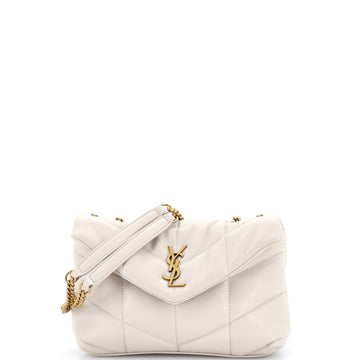 Saint Laurent Loulou Puffer Shoulder Bag Quilted Leather Mini