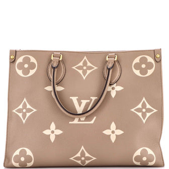 Louis Vuitton OnTheGo Tote Bicolor Monogram Empreinte Giant MM