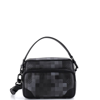 Louis Vuitton Nil NM Messenger Bag Damoflage Black Coated Canvas