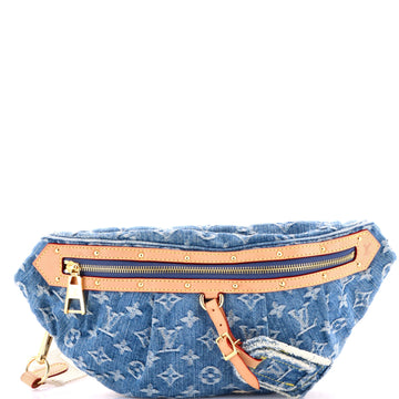 Louis Vuitton High Rise Bum Bag Monogram Denim