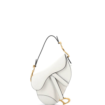 Christian Dior Saddle Handbag Leather Mini