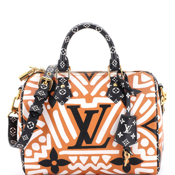 Louis Vuitton Speedy Bandouliere Bag Limited Edition Crafty Monogram Giant 25